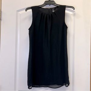 Forever 21 Women's Little Black Flowing Mini A-line Dress- Sz M